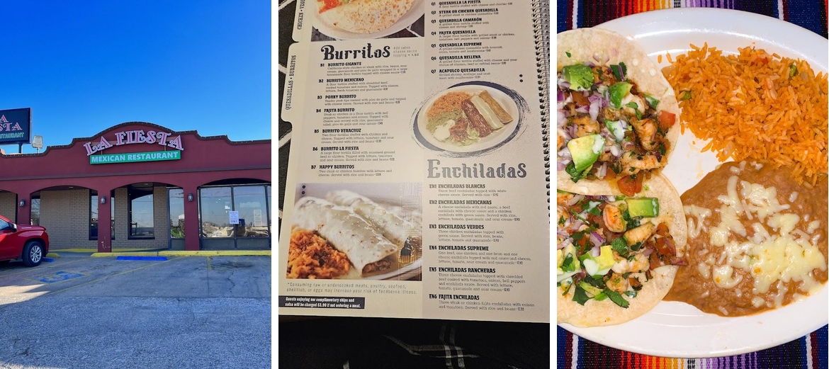 La Fiesta Mexican Restaurant Menu