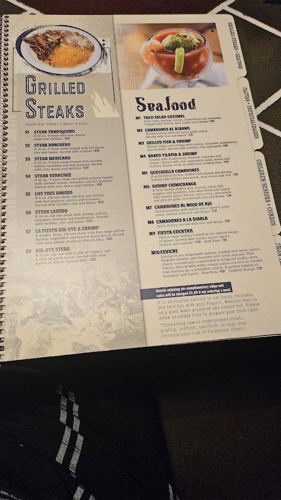 La Fiesta Mexican Restaurant Menu image 2